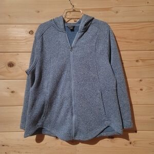 Eddie Bauer Women’s Blue Active Wear Full Zip Hoodie Size XXL 24x28